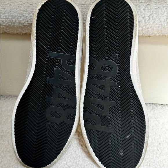 P448 John Sneakers. US Sz 7 (Italy Sz 37). Sparkly white & multi colored trim. - Picture 6 of 8